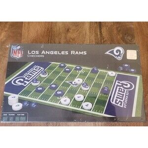 MasterPieces NFL Los Angeles Rams Checkers Board Game | 13" x 21"
